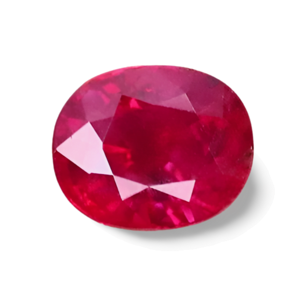 Rubis Ovale 1.02 carat Rouge Sang