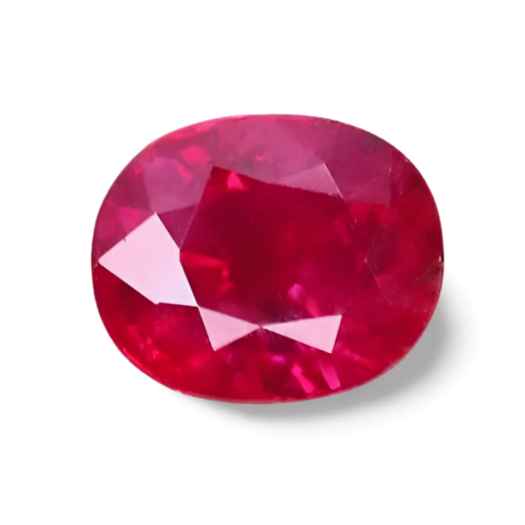 Rubis Ovale 1.02 carat Rouge Sang