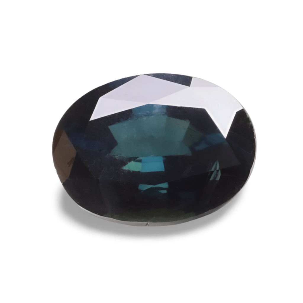 Saphir Bleu Vert Ovale 1.95 carat