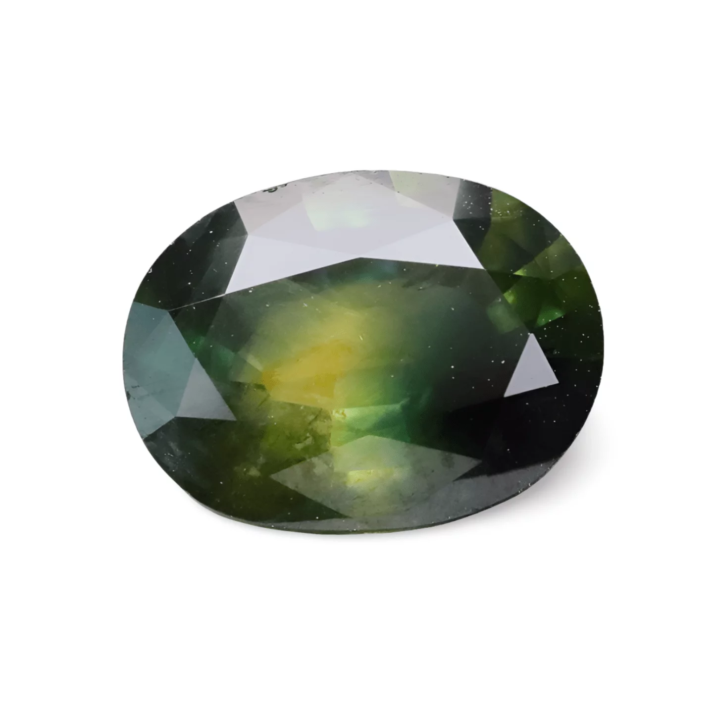 Saphir Bleu et vert Ovale 1.65 carat – Image 2