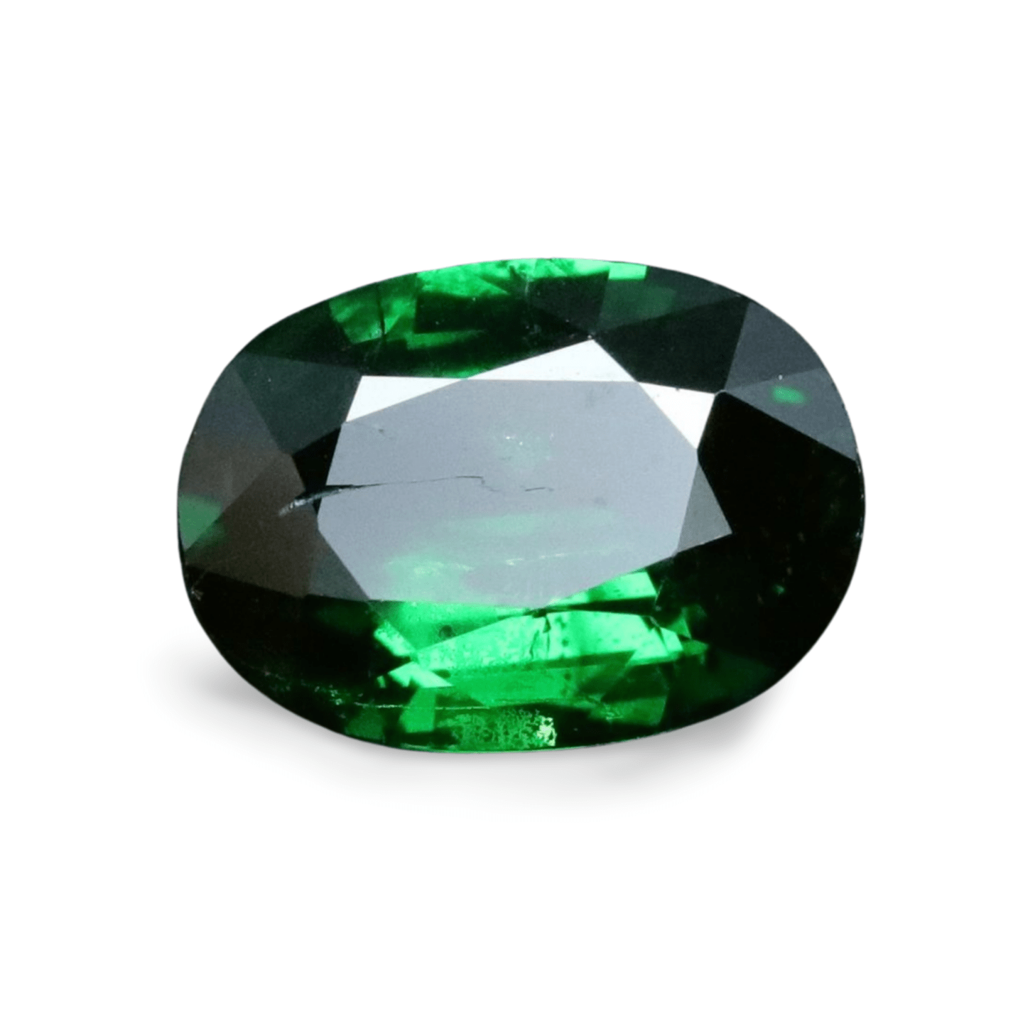 Grenat Tsavorite Naturel - Cabochon Vert De 1,44 Carats - Beau, Neuf Avec étiquettes