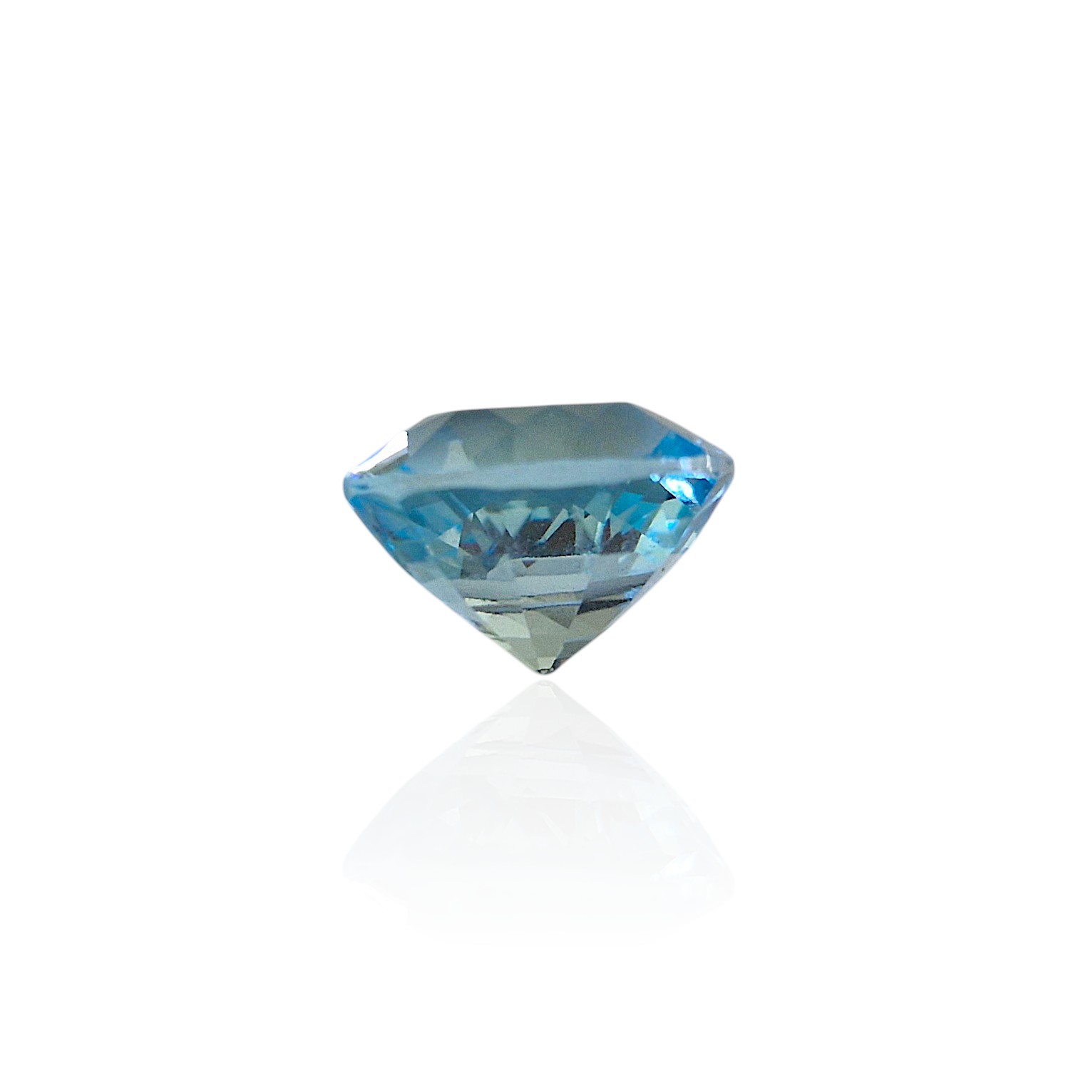 - Topaze Sky-Blue du Brésil — 7,085 cts (Taille "Coussin Mixte") – Image 4