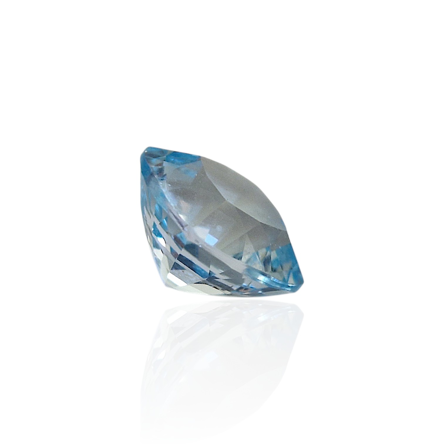 - Topaze Sky-Blue du Brésil — 7,085 cts (Taille "Coussin Mixte") – Image 5