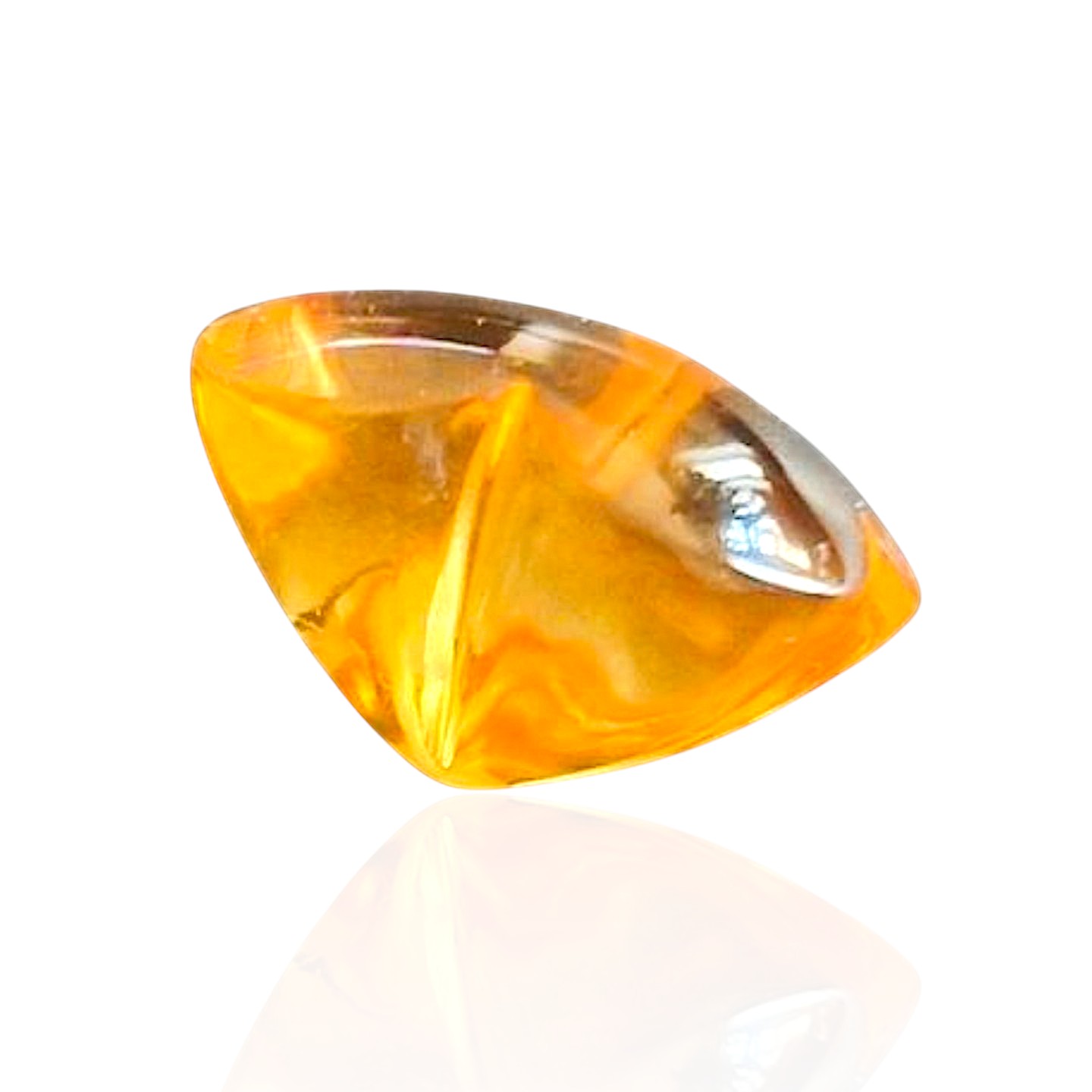 - Citrine d’Art du Brésil — 9,21 cts (Taille "Bubble" Trèfle par L. Sabadie) – Image 4
