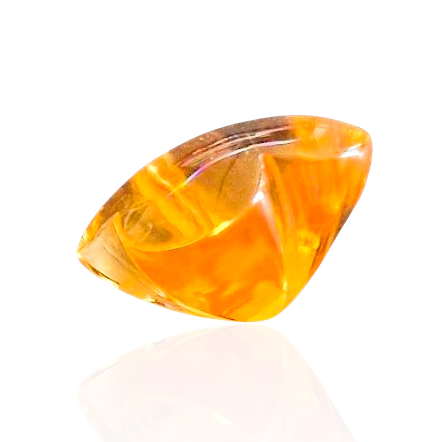 - Citrine d’Art du Brésil — 9,21 cts (Taille "Bubble" Trèfle par L. Sabadie) – Image 6