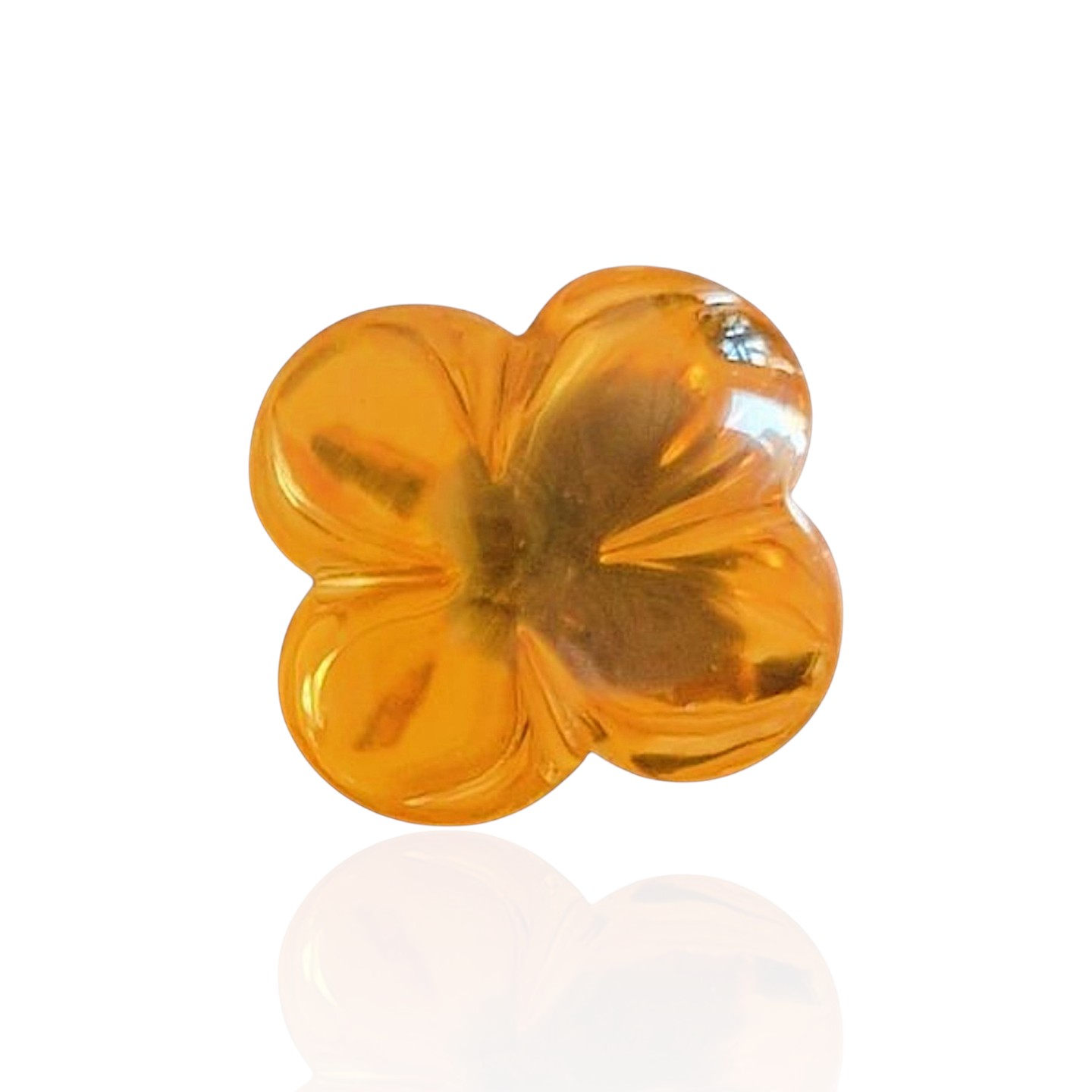 - Citrine d’Art du Brésil — 9,21 cts (Taille "Bubble" Trèfle par L. Sabadie) – Image 2