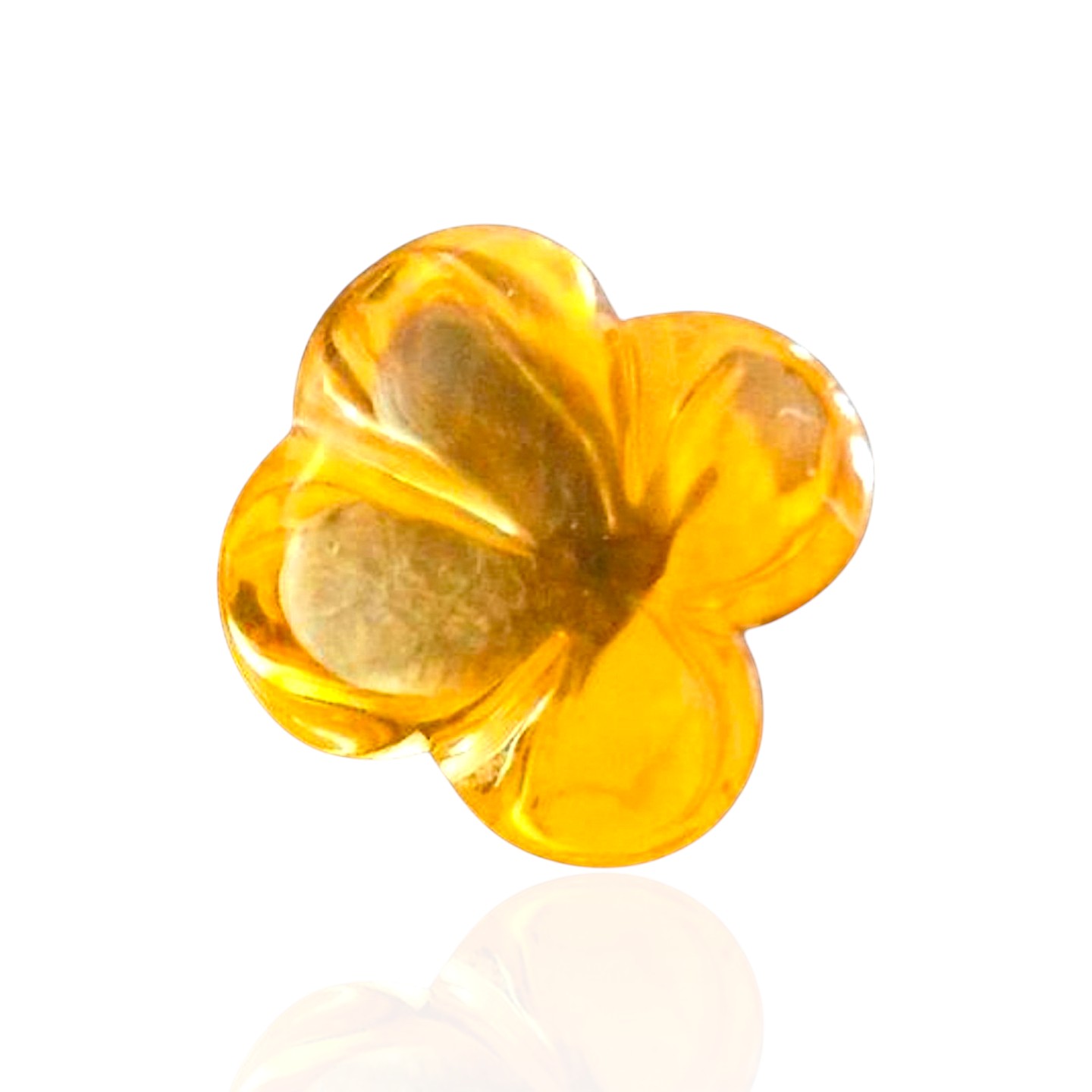 - Citrine d’Art du Brésil — 9,21 cts (Taille "Bubble" Trèfle par L. Sabadie) – Image 3