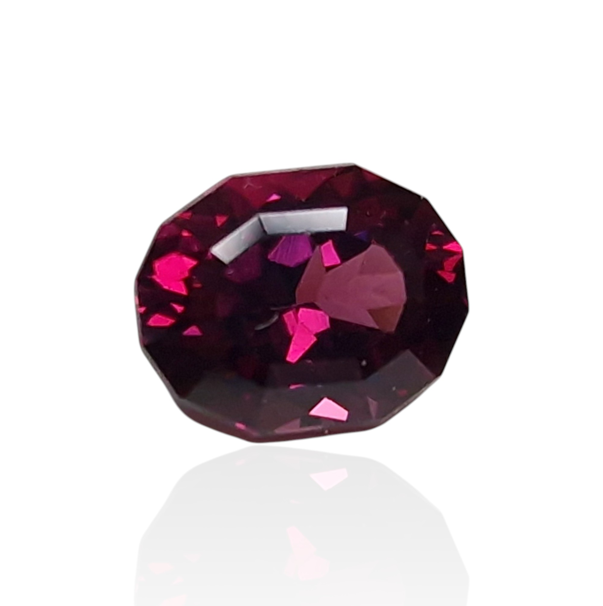 - Grenat Rhodolite du Cameroun — 2,20 cts (Taille "SW2" par L. Sabadie) – Image 2