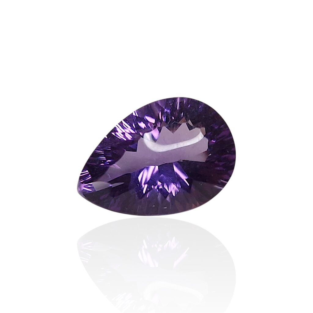 Améthyste du Nigeria — 5,14 cts (Taille “Goutte Mixte” — Éclat Violet Intense)