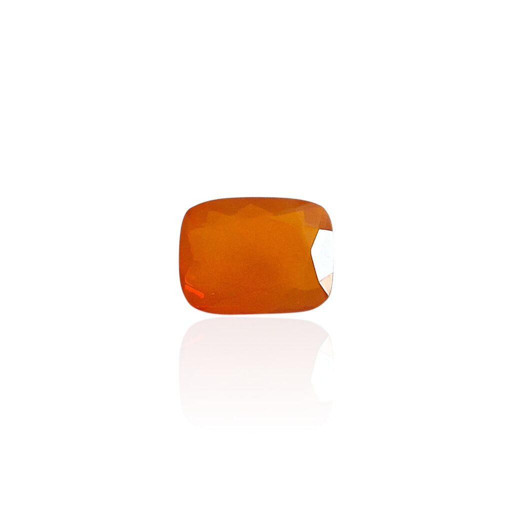 Opale de Feu du Mexique - 2,26 carats - Taille Rectangle Mixte - Rare et Naturelle