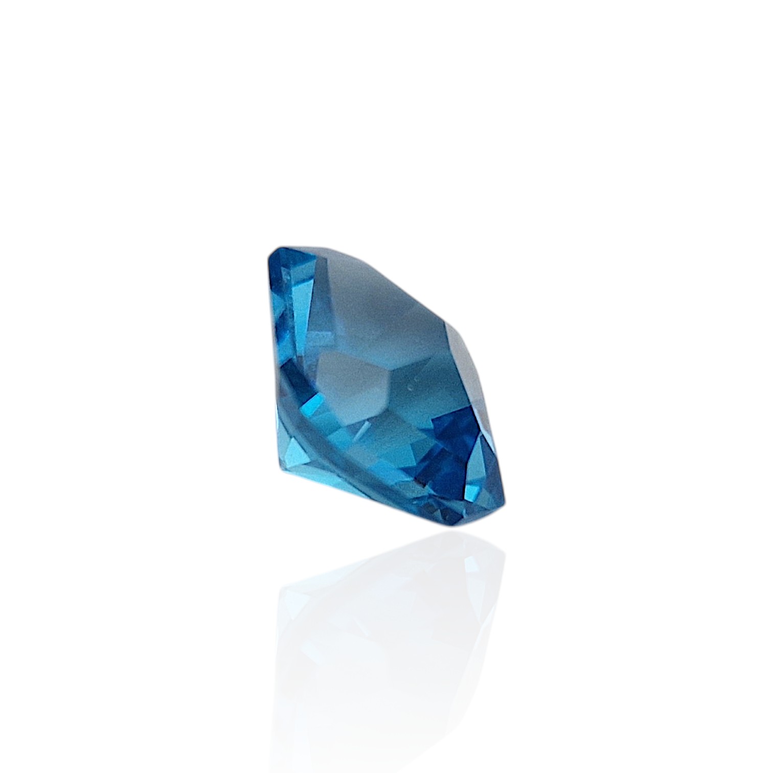 - Topaze Bleue "Electric Blue" - 7,06 carats - Taille Signature "Seewatch" - Naturelle et Certifiée – Image 4