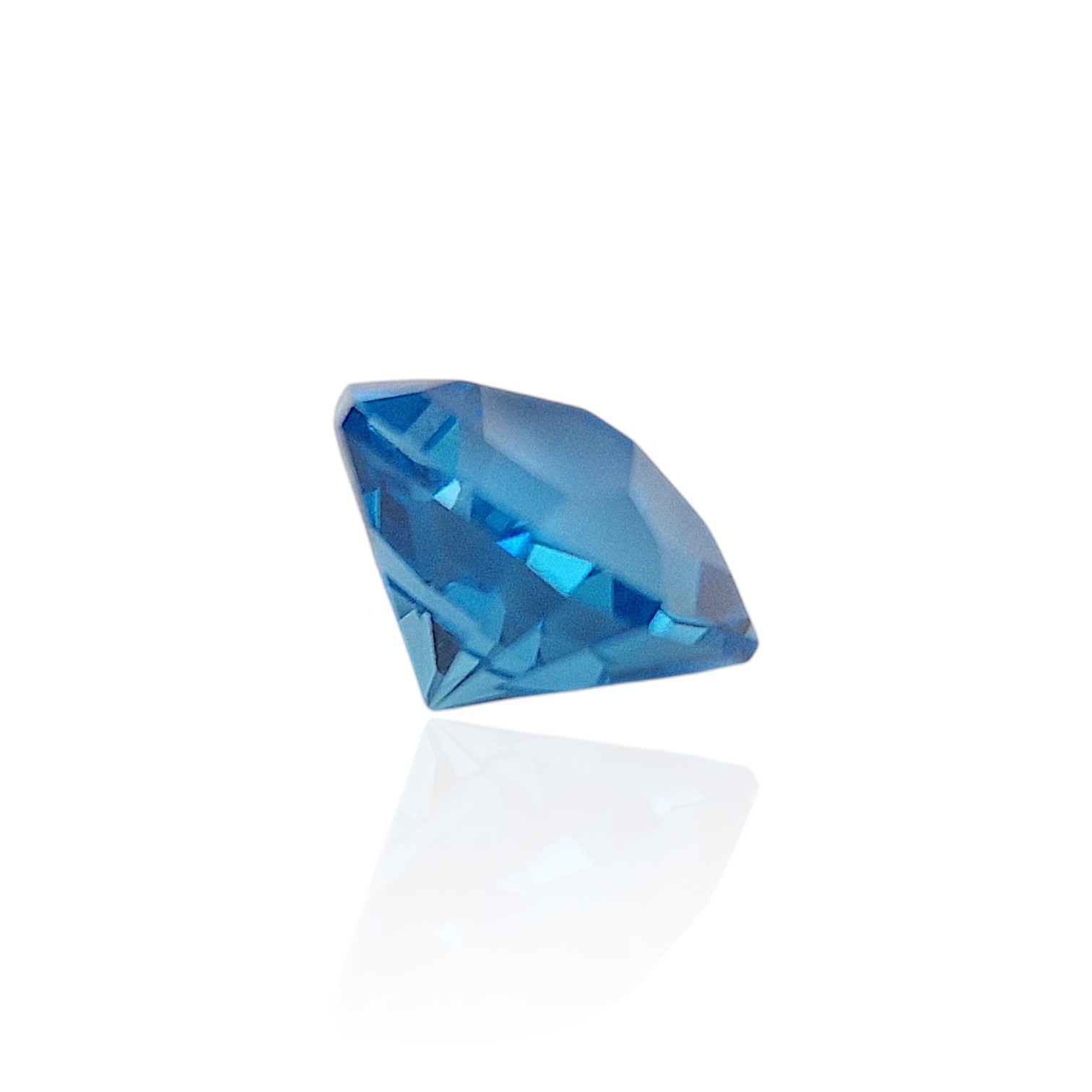 - Topaze Bleue "Electric Blue" - 7,06 carats - Taille Signature "Seewatch" - Naturelle et Certifiée – Image 5