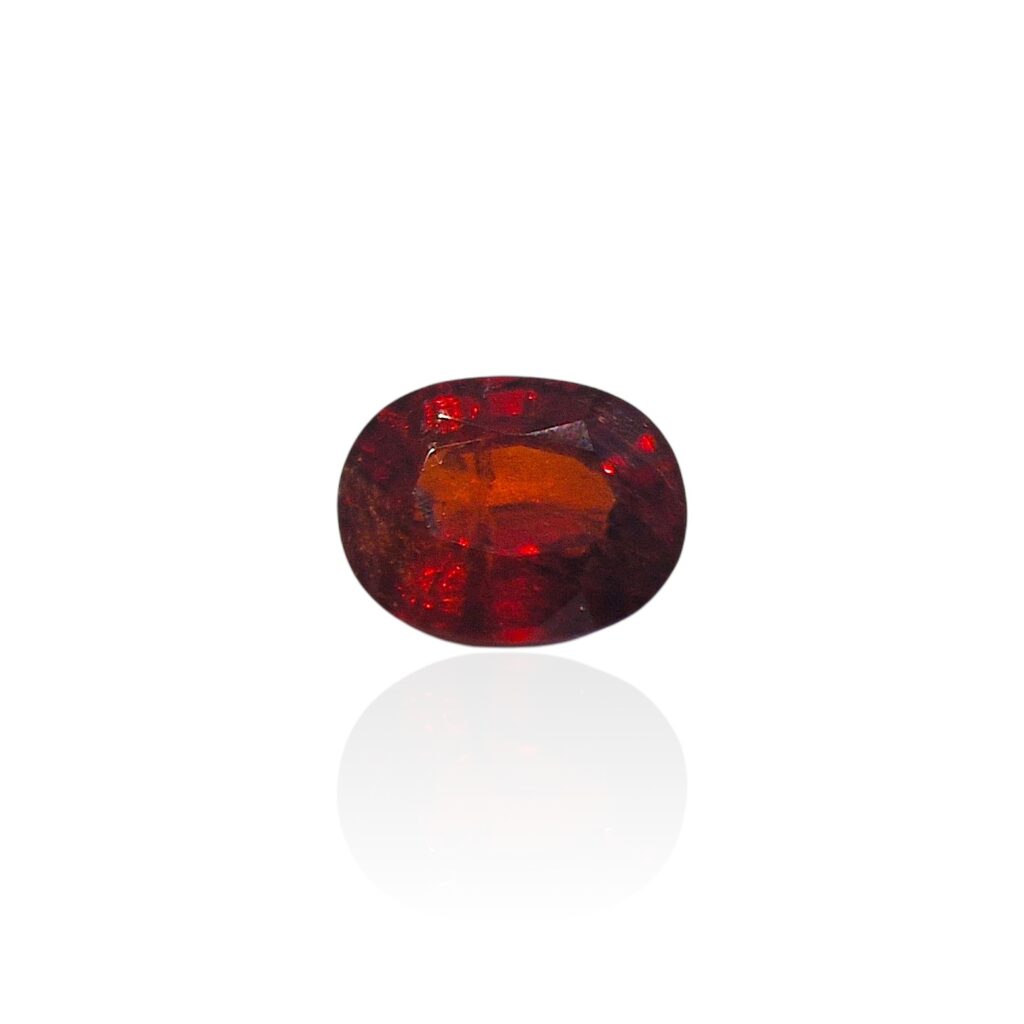 Grenat Spessartite d’Afrique — 4,31 cts (Taille “Ovale Mixte” — Éclat de Rouge Orangé)