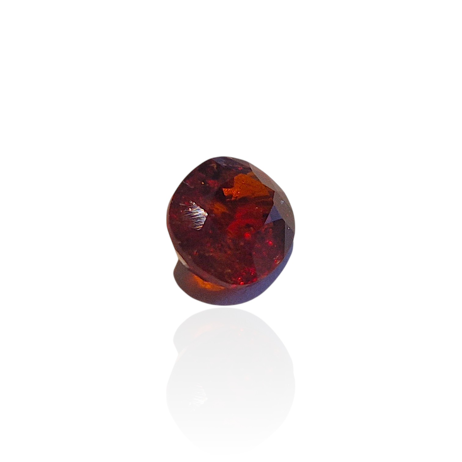 - Grenat Spessartite d’Afrique — 4,31 cts (Taille “Ovale Mixte” — Éclat de Rouge Orangé) – Image 6