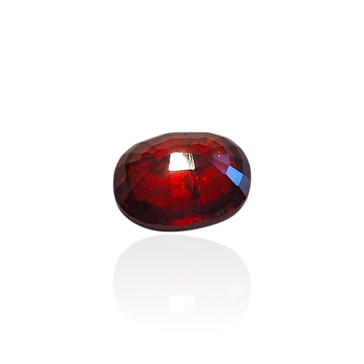 - Grenat Spessartite d’Afrique — 4,31 cts (Taille “Ovale Mixte” — Éclat de Rouge Orangé) – Image 7