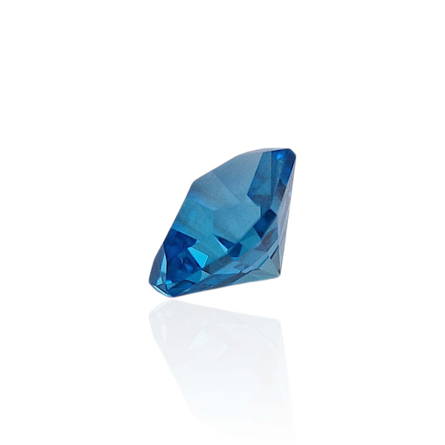 - Topaze Bleue "Electric Blue" - 7,06 carats - Taille Signature "Seewatch" - Naturelle et Certifiée – Image 8