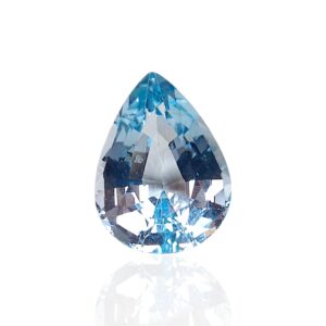 Topaze Bleue du Brésil — 8,325 cts (Taille « Goutte Mixte » — Couleur Light Blue)