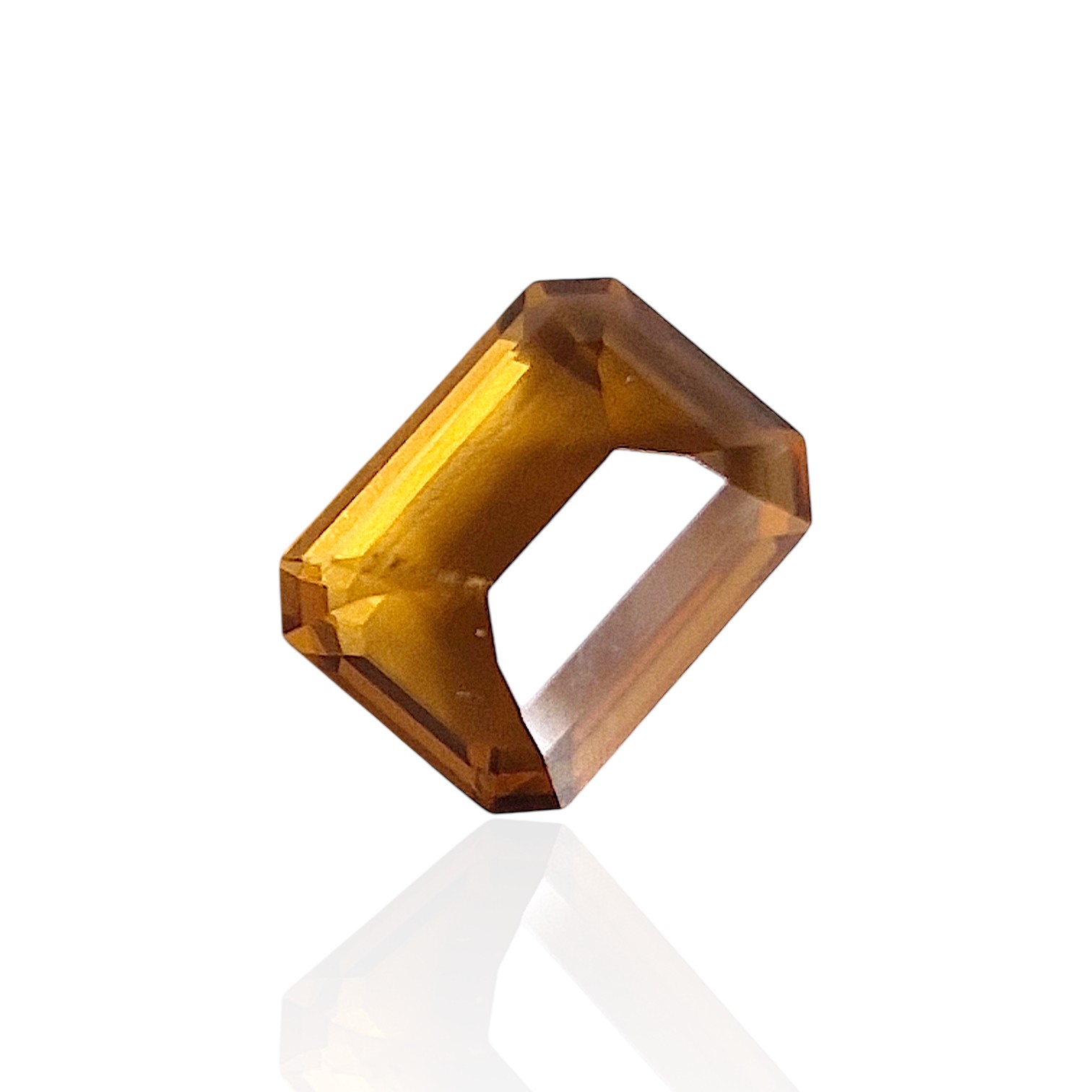 - Citrine du Kenya — 4,225 cts (Taille « Émeraude Mixte » — Couleur Miel) – Image 5