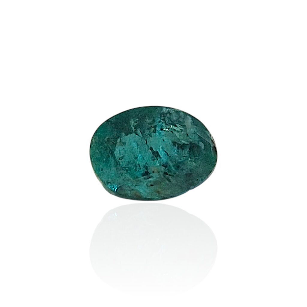 Émeraude de Colombie — 0,50 cts (Taille « Ovale Mixte » — Pureté Naturelle Non Traitée)