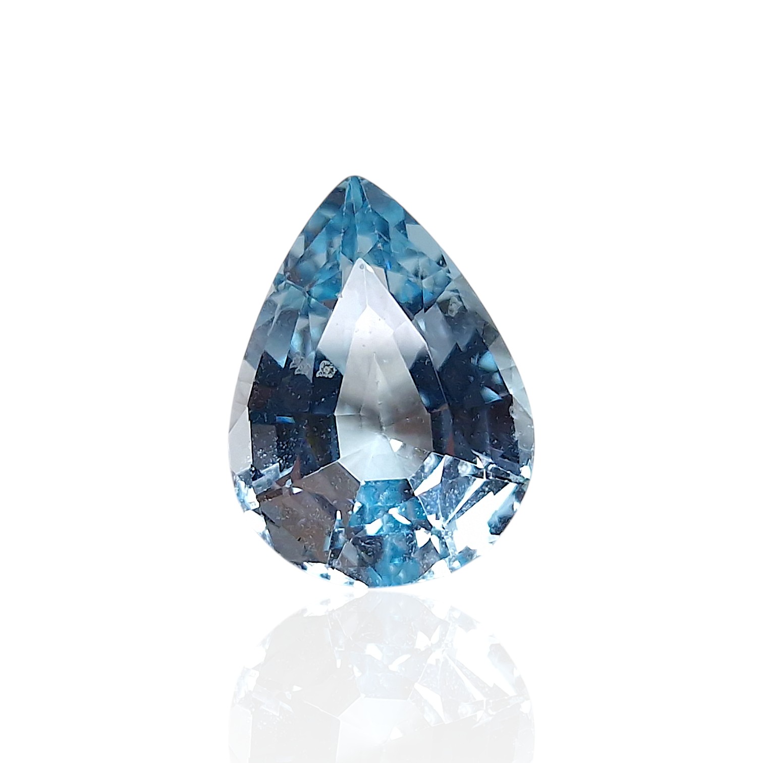 Topaze Bleue du Brésil — 8,325 cts (Taille « Goutte Mixte » — Couleur Light Blue) – Image 2