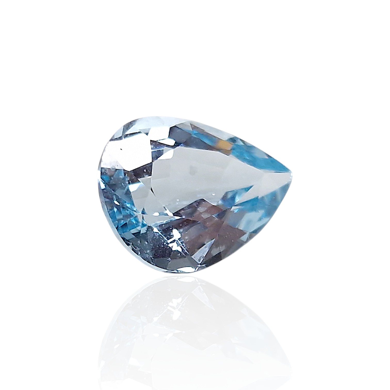 Topaze Bleue du Brésil — 8,325 cts (Taille « Goutte Mixte » — Couleur Light Blue) – Image 3