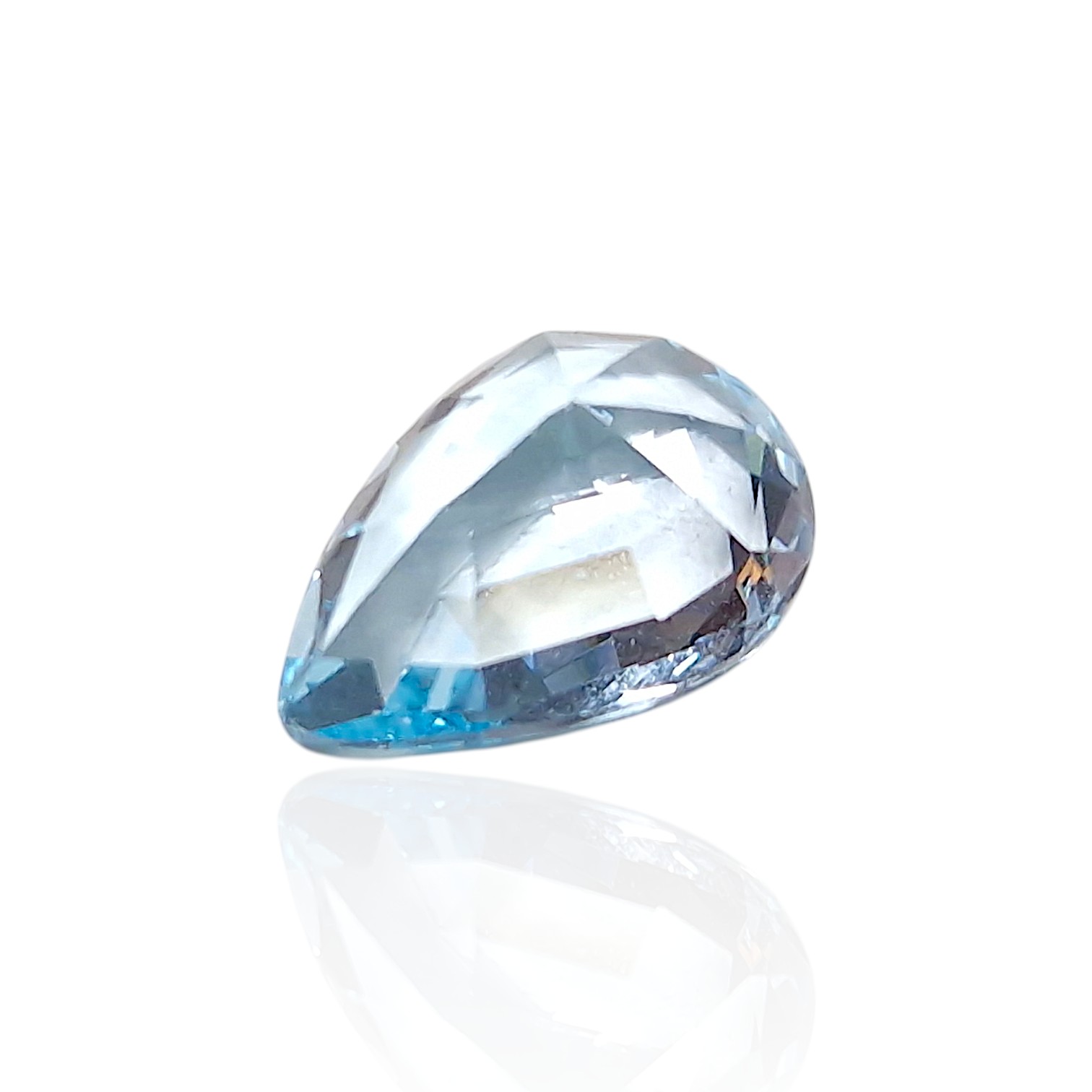 Topaze Bleue du Brésil — 8,325 cts (Taille « Goutte Mixte » — Couleur Light Blue) – Image 5