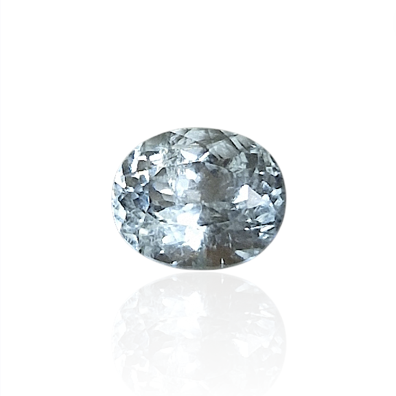 Aigue-marine du Mozambique — 2,43 cts (Taille « Ovale Mixte » — Éclat Azur Cristallin)