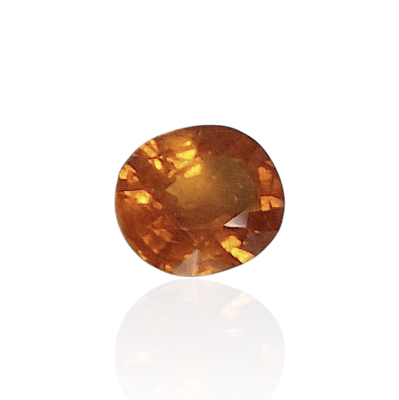 Grenat Spessartite du Nigeria — 1,95 cts (Taille « Ovale Mixte » — Éclat Orange Fanta)