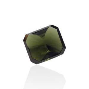 - Tourmaline Dravite du Kenya — 2,73 cts (Taille “Rectangle Mixte” — Éclat Vert)
