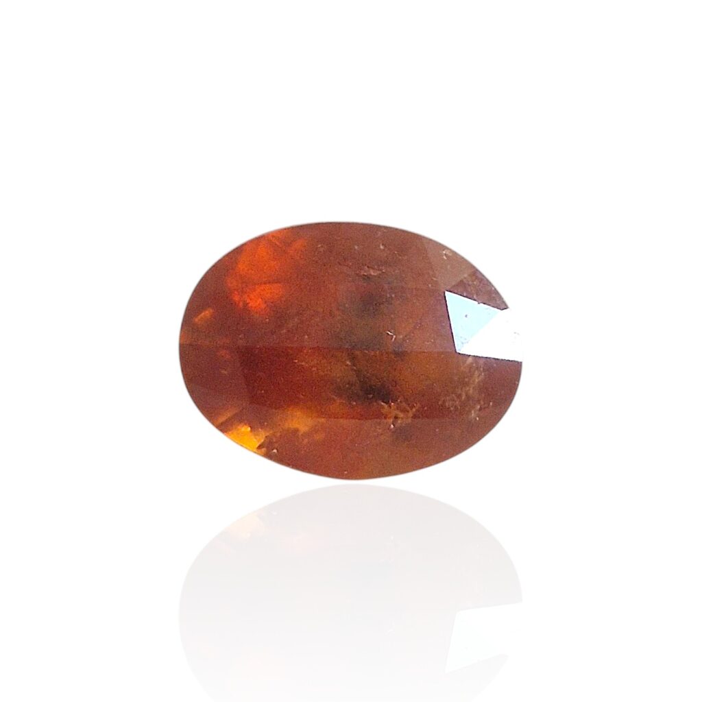 Grenat Spessartite de Zambie — 3,270 cts (Taille “Ovale Mixte” — Éclat Orange Lumineux)